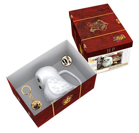 Coffret Premium - Harry Potter - Mug 3d + Porte-clés 3d + Pin's - Valise D'harry